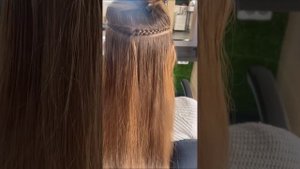 Цветные пряди на заколках