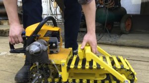 самодельная гусеница для снегоката3