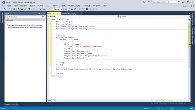 For beginners MULTITHREADING-VisualBasic.Net...easily understandable by anyone...!!!--[TAMIL]-part-