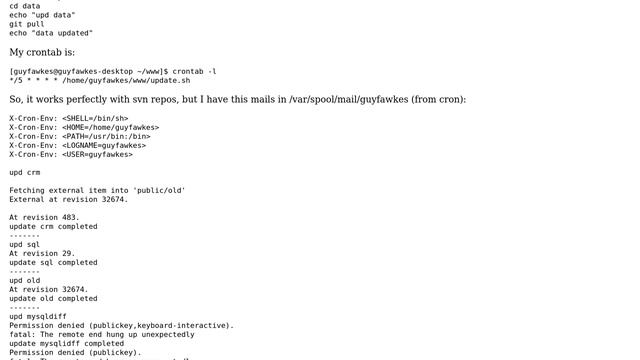Unix & Linux: Crontab with SVN and Git смотреть онлайн