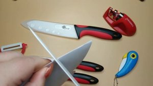 ?Керамические ножи и ?точилка с ?АлиЭкспресс.