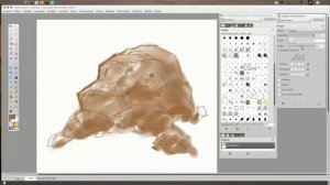 Forks Brush Series 1 for Gimp | Watercolor Example 2 - Part Four [Gimp Brushes]