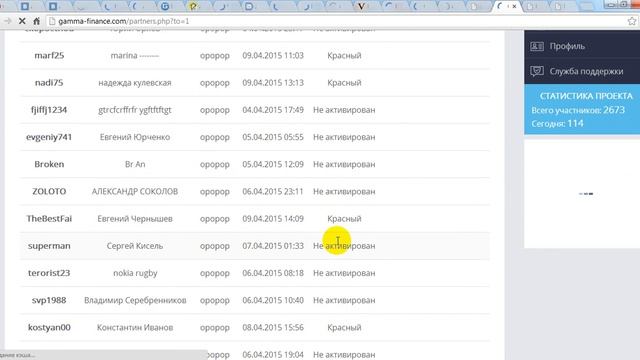 Обзор кабинета после регистрации. Gamma-finance. Команда "Радуга" смотреть онлайн