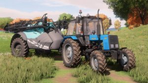 Farming Simulator 22 / Карта Сосновка / Опрыскивание сорняков, дисковка поля после кукурузы