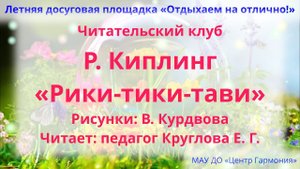 Читательский клуб. «Рики-тики-тави» — «Отдыхаем на отлично!»