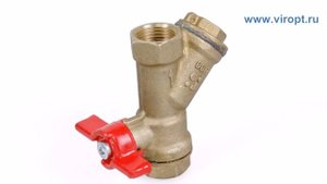 КРАН ШАРОВОЙ С ФИЛЬТРОМ БАЗ ДУ-15 F-F