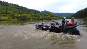 Квадро-Экспедиция "Кабырза 2023" часть _2. Как не утопить квадроциклы!? "Сокол" поможет ?