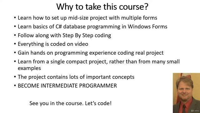 C# with WinForms and SQL Create Database Driven Desktop App - learn Programming Languages