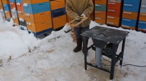 Очистка рамок от воска