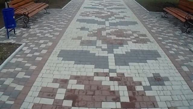 Тротуарная плитка, Укладка тротуарной плитки виброплитой