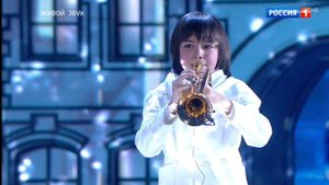 О.Казакова, Е.Анисимова (фигурное катание), И. Невретдинов (труба) - Вальс из к/ф "Ирония судьбы"