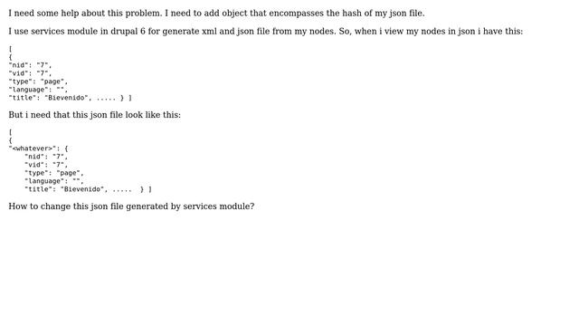 Drupal: Add Object in json file generate by services module drupal смотреть онлайн