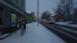 |4K| Зимний Калининград. Виртуальная прогулка по Балтрайону ул. Киевская