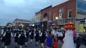 Start of Kincardine Scottish Pipe Band Parade, near library. Sep 2, 2017