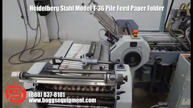Heidelberg Stahl Model T-36 Pile Feed Paper Folder смотреть онлайн