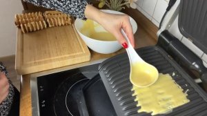 Вафельки на грильнице, получаются очень вкусно и ничем не хуже?