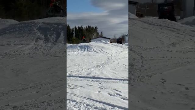 Snowcross jump and practice for CSRA races, 9 years old