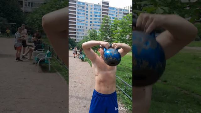 Экспресс комплекс с гирями 🔥🔥🔥 ( выполнять от  5 до 10 кругов ) 👍👍👍