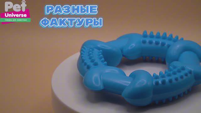PU3061 Игрушка для собак Pet Universe многофактурное кольцо пуллер с пупырышками диаметр 10,5 см смотреть онлайн