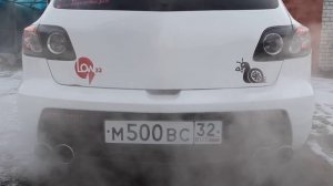 Mazda 3 MPS G1 - Раздвоенный выхлоп, звук