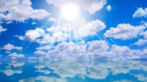 Футаж- фон.⛅ Облака. Облака - отражение на воде⛅⛅