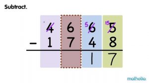 Subtraction Within 10 000 - With Regrouping