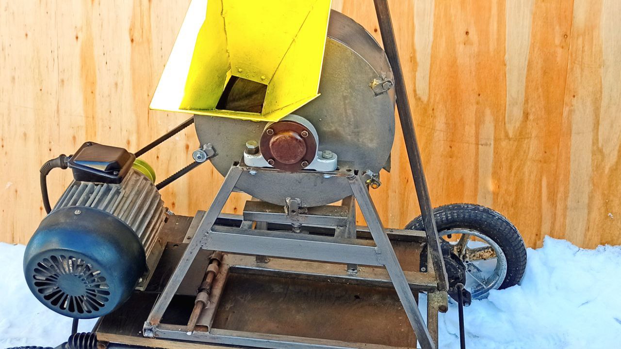 Дробилка для веток, измельчитель своими руками