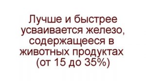 В каких продуктах содержится железо