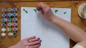 Раскрашиваем картину по номерам из Fix Price