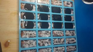 Заливка космических домино из эпоксидной смолы