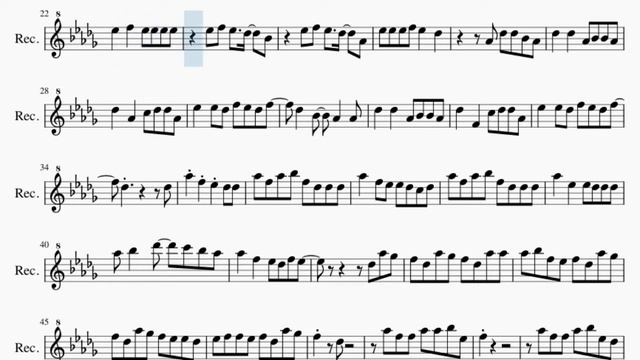 Recorder Sheet Music: How to play Long Drives by BoyWithUke смотреть онлайн