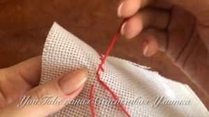 ШОВ ЗИГЗАГ / ПОЛУКРЕСТ / РОСПИСЬ РУКАМИ ДЛЯ ВЫШИВАНИЯ