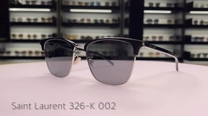 В салоне StockOptika распаковка и обзор унисекс солнцезащитных очков Saint Laurent 326 K 002