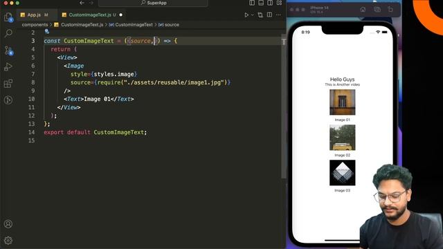 #6 Creating reusable components in React Native #reactnative #javascript #mobileapp