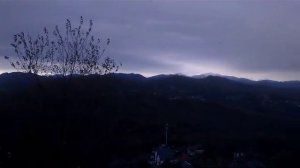 Вид на горы из с.Каштаны над Хостой (между Сочи и Адлером) - плюс 14- 22 ноября 2023