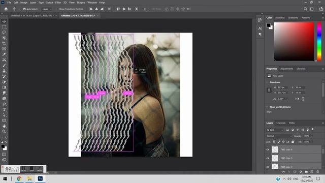 Wave Effect - Photoshop Tutorial | Wave Effect смотреть онлайн