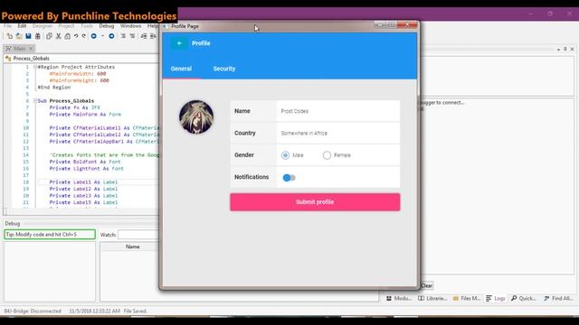 B4J User Profile App - Cuppy Framework смотреть онлайн