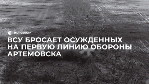 ВСУ бросает осужденных на первую линию обороны Артемовска