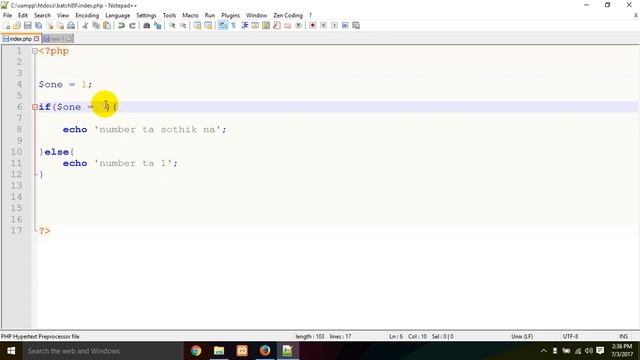 Learn PHP if else in bangla tutorial смотреть онлайн