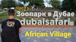 Зоопарк в Дубае. Dubai Safari Park. Часть 1. Африканская деревня