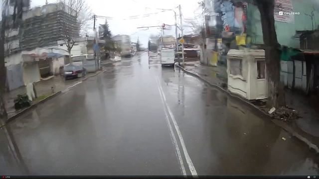 Сухум - Троллейбус №133. Маршрут №1 Дорога полностью от рынка до нового района. Часть 8. Абхазия. смотреть онлайн