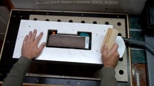 Интересное приспособление для ленточной шлифовальной машины.