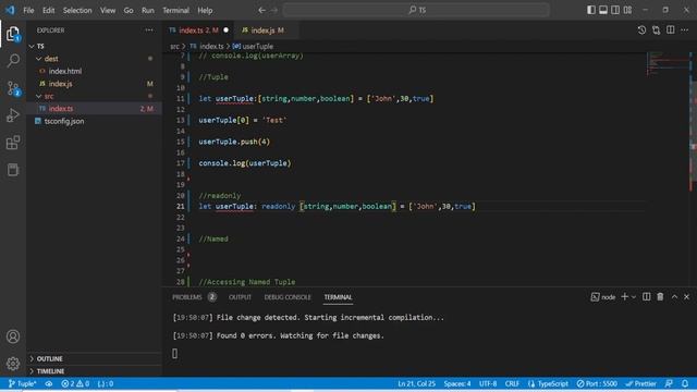 TypeScript Tuples Tamil | TypeScript for Beginners in Tamil