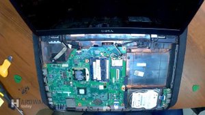 How to disassemble Dell Inspiron N5040 / M5040: changing thermal paste and cleaning fan on notebook