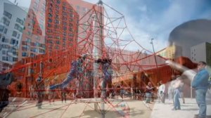 Детская площадка «Пирамиды» в ЖК «Бунинские луга»