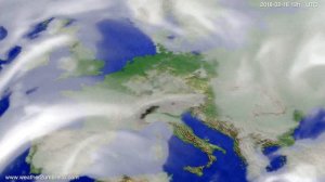 Cloud forecast Europe 2018-02-13