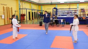 Карате сётокан. Краевые соревнования по карате ВБЕ. 12 декабря 2021. Девочки 13 лет. Кумите - 05.