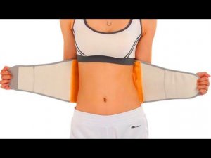 Пояс для спины с алиэкспресс.  Уплотненный плюшевый согревающий.