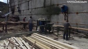 Работа станка по переработки тонкомера УПТ-250 КРАОС