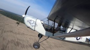 самолет пайпер(piper cub j3) с.Чернын